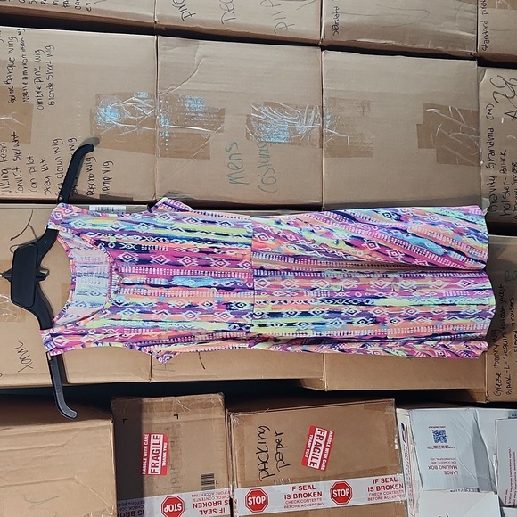 5/$25🌴NWT! The Children's Place Sleeve Boho Multicolored Casual Dress Large - Picture 1 of 6